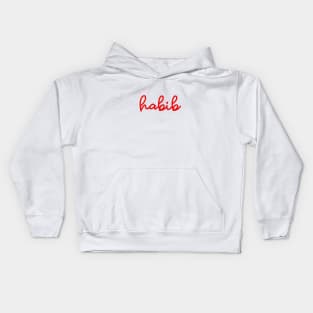 habib - supreme red Kids Hoodie